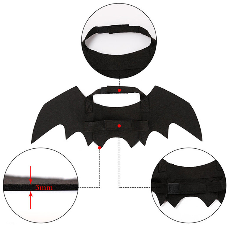 Alas de Murciélago para Gatos: Accesorios de Decoración de Halloween para Mascotas Pequeñas — imagen 5