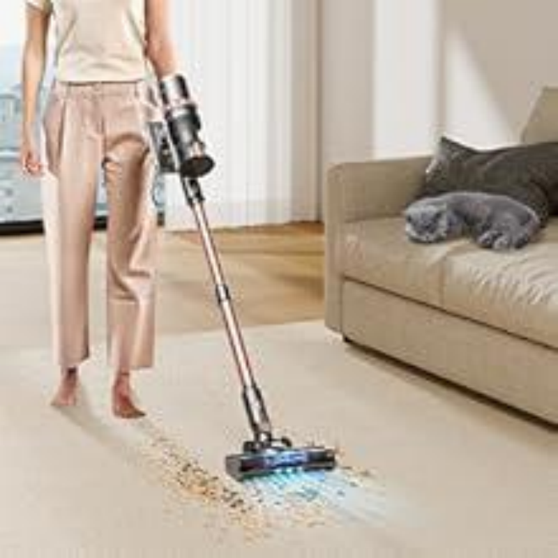Aspiradora de mano inalámbrica para pelo de mascota con 45KPa de potente succión, pantalla táctil LED, 60 minutos de batería, ligera para el hogar — imagen 10
