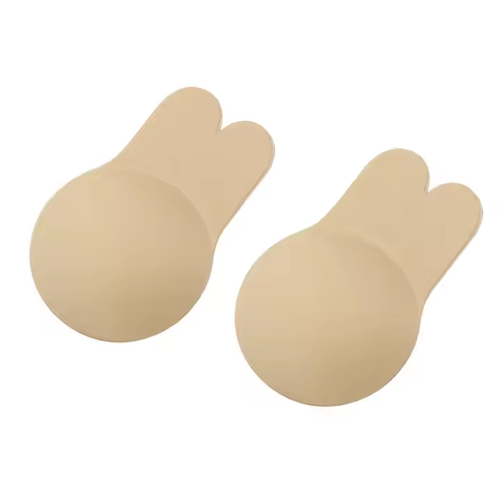 Suits For D/E Cup Invisible Bra Adhesive Strapless Bra Push Up Backless Sticky Bra Lift Nippleless Covers Rabbit Bra Breast Pasties — image 1