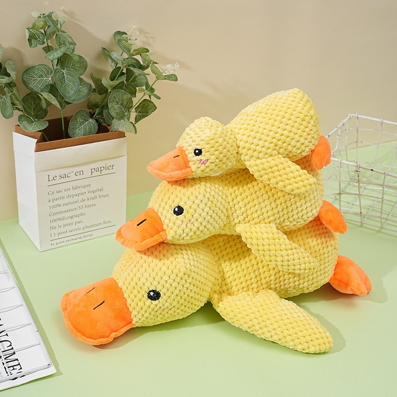 Duck de Plush para Compañero de Perros con Sonido y Función de Limpieza Dental, Divertido para Gatos y Mascotas - Duck de Carga — imagen 2