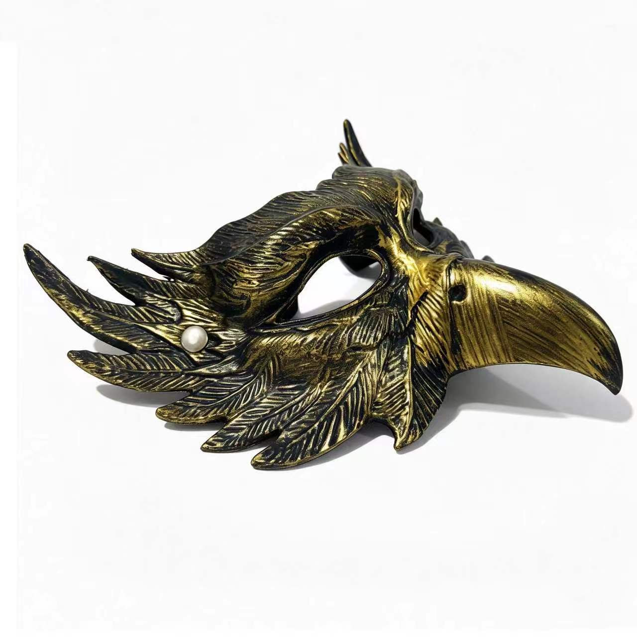 Máscara de Águila para Halloween - Máscara de Media Cara con Diseño de Águila Estilosa — imagen 6
