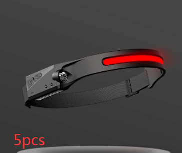 COB LED Inducción Linterna de Cabeza para Montar con Batería Recargable USB Resistente al Agua para Camping y Caza con Visión Total — imagen 2