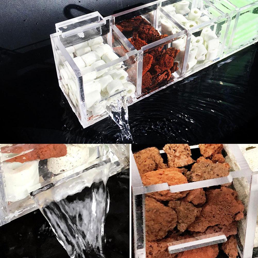 Coloque La Caja de Filtro Húmedo en el Filtro para Separar el Acuario — imagen 3