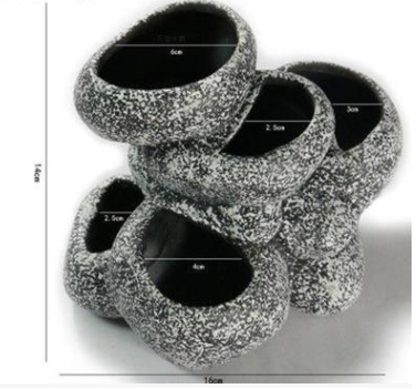 Piedras de Simulación Cerámicas para Acuarios Multifuncionales, Puestos para Cichlidos y Escondites para Reproducción — imagen 2