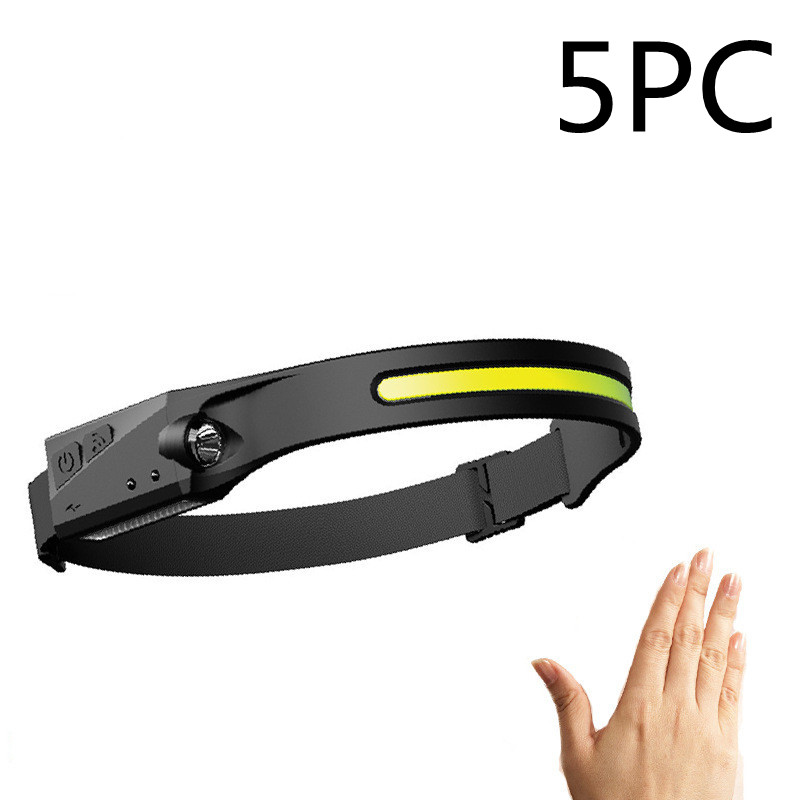 COB LED Inducción Linterna de Cabeza para Montar con Batería Recargable USB Resistente al Agua para Camping y Caza con Visión Total — imagen 36