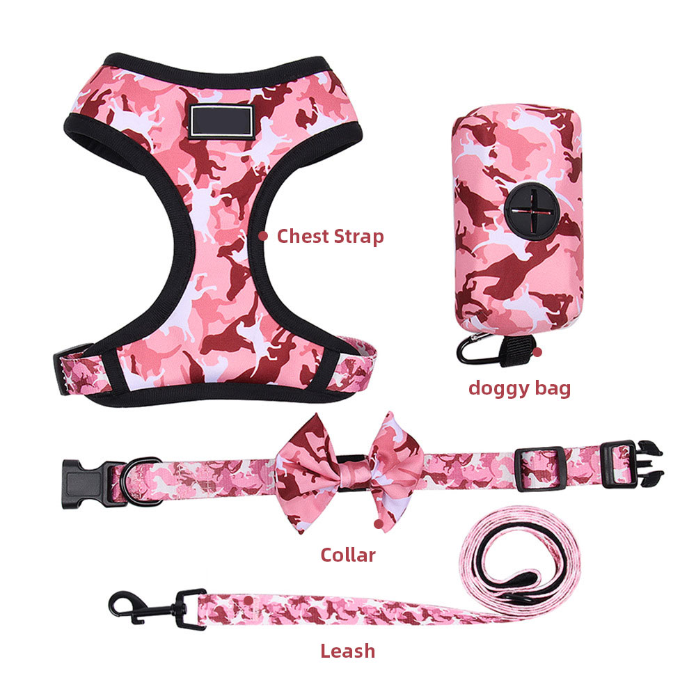 New Pet Leash Undershirt Type Dog Chest Strap Set Of Small And Medium-Sized Dog Walking Rope — image 4