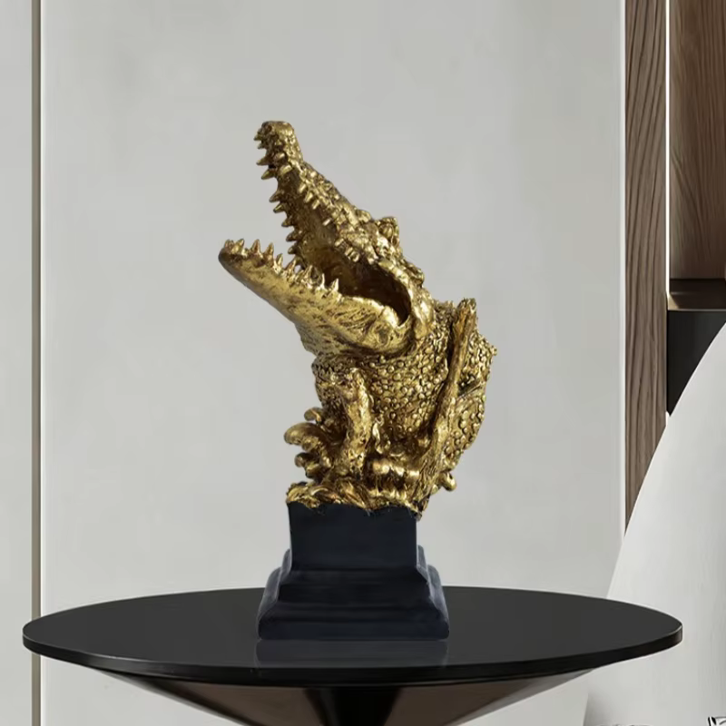 Housewarming Gift Rhinoceros Bust Statue Resin Animal Figurine for Dining New Home Living Room Decor Unique Art Ornament Present — image 5