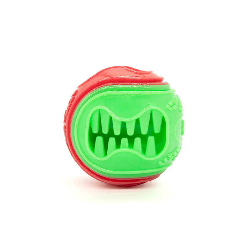 Pet Toy Dog Chewing Durable Ball Dog Bite Ball Training Ball TPR Feeding Toy — image 3