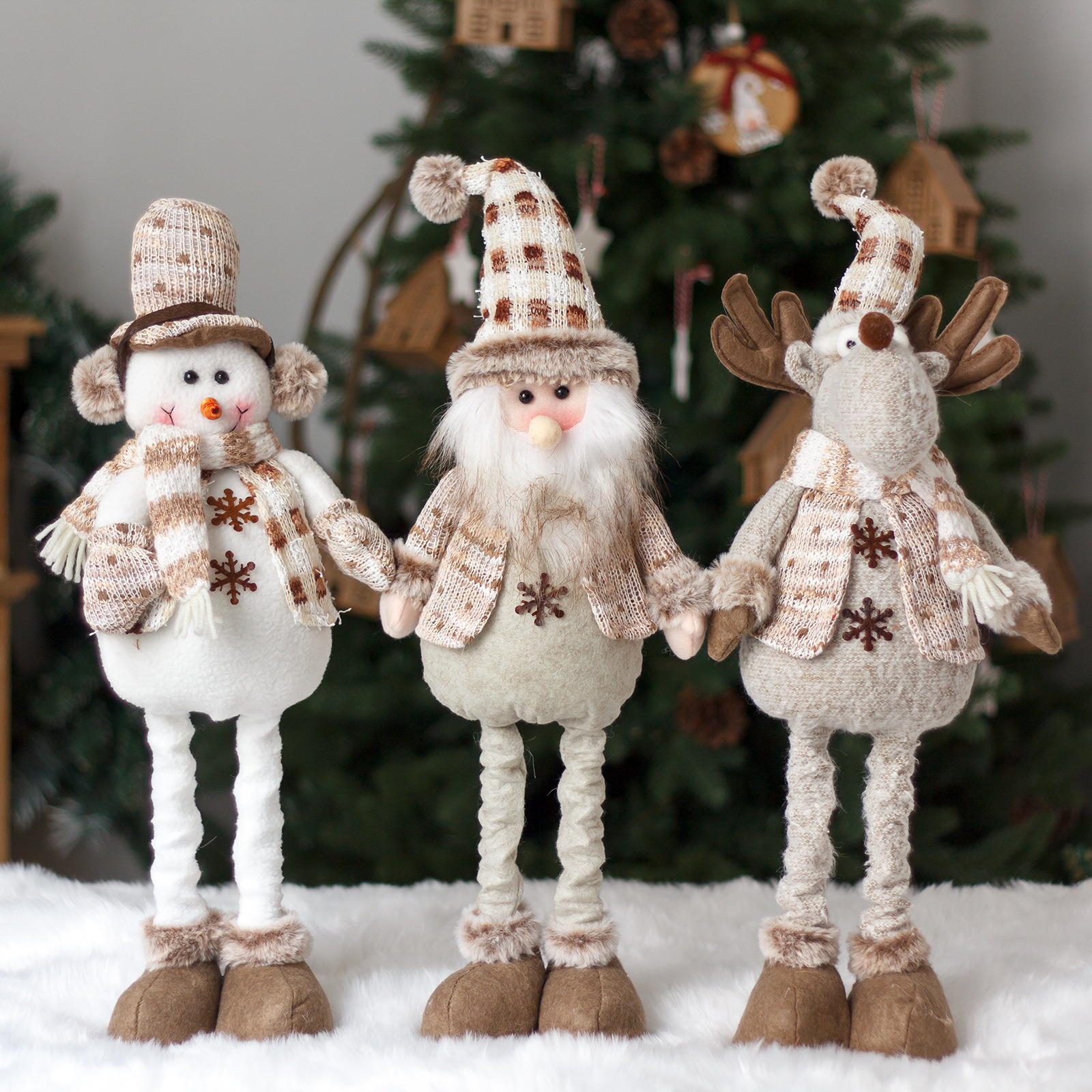 Christmas Decorations Snowman Stretch Doll Elk Doll Festival Window Scene Decoration Ornament — image 8