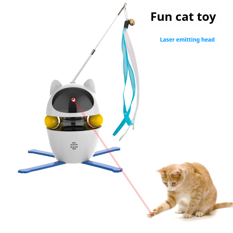 Juguetes Interactivos para Gatos en Casa Automáticos Juguetes para Kitten Electrónicos Peluches para Mascotas Ropa Elástica Divertida para Gatos Pequeños — imagen 3