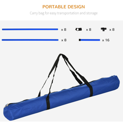 Equipo de Entrenamiento de Agilidad para Perros de 4 Piezas con Postes de Salto de Altura Ajustable — imagen 4