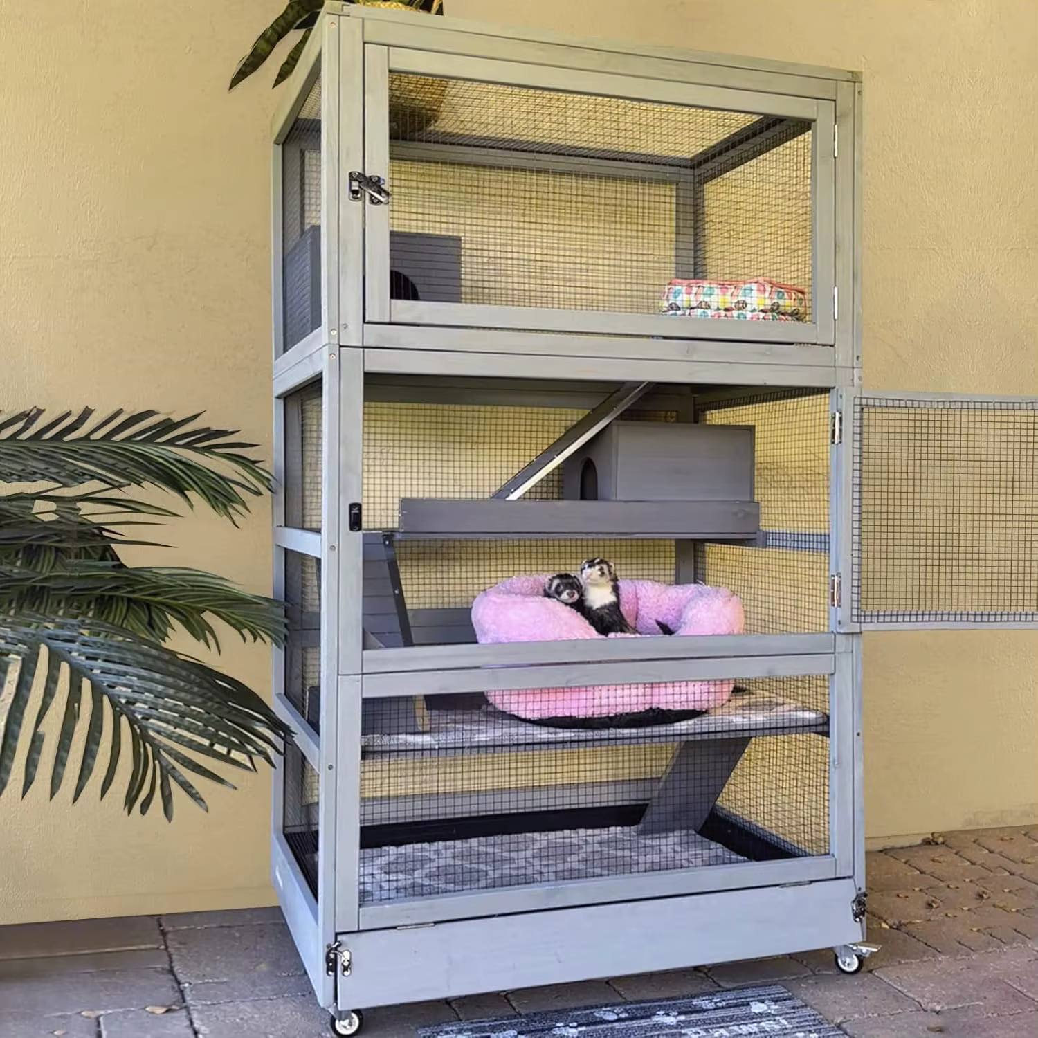 Caja para Ferretos Casa de Chinchillas Grande 4 Niveles Perfecta para Ferretes, Chinchillas, Ratas, Ardillas y más — imagen 1