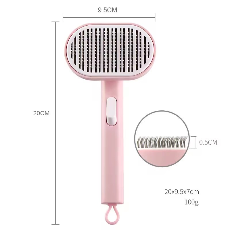 Pet comb pet hair removal brush cat and dog comb automatic hair removal and beauty brush — image 5