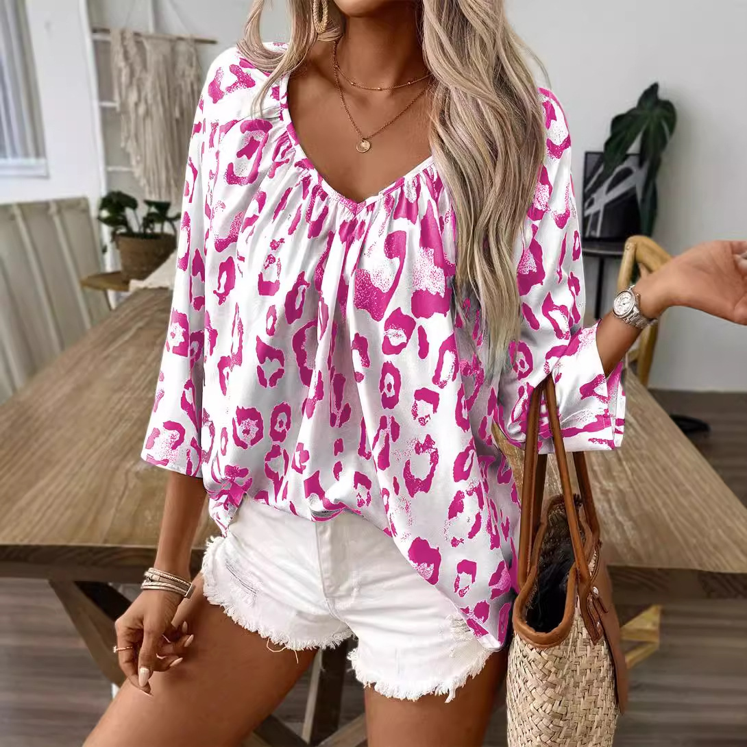 Sudadera de manga larga con estampado de leopardo para mujer — imagen 9