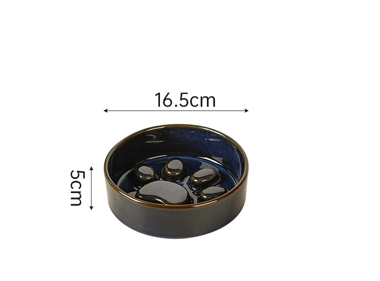 Kiln-changing ceramic pet cat bowl basin dog bowl drinking bowl — image 1