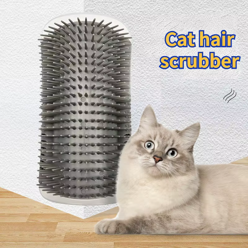 Cat Scratcher Massager for Cats Scratching Pets Brush Remove Hair Comb Grooming Table Dogs Kitten Care Royal Canin Accessories — image 1