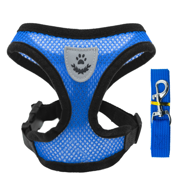 Adjustable pet harness set (small dogs/cats): vest, collar, leash. Fits French Bulldogs, Chihuahuas, etc — image 8
