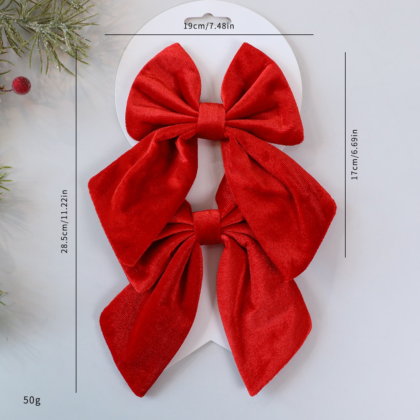 Saint Yuan New Velvet 3D Butterfly Large Christmas Decoration Tree Ornament Window Display Decor — image 13
