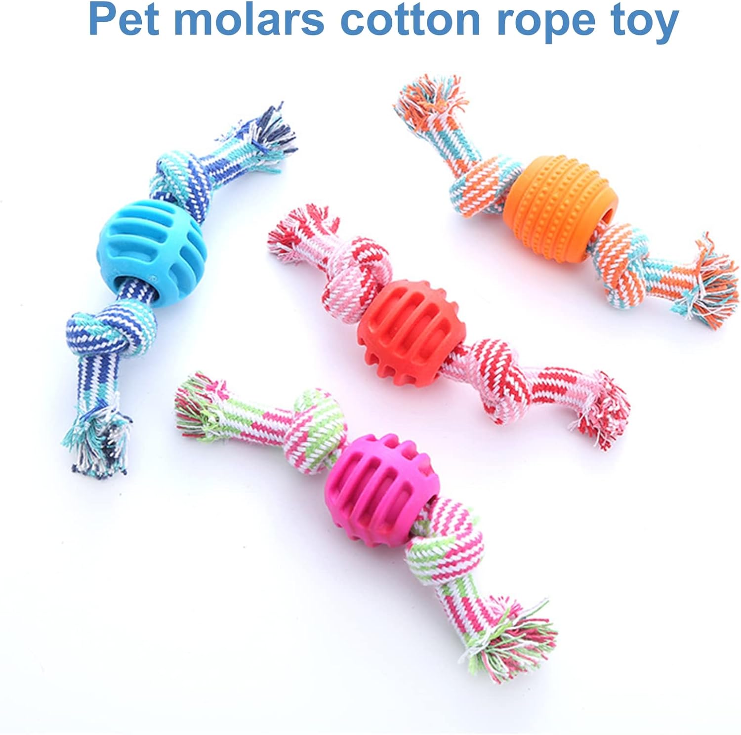Chew Toys Molar Toy Cute Dog Toys With Ropes Chew Toys Dog Soft Durable Dog Chew Toys Cleaning Teeth And Protects Oral Health Blue — image 6
