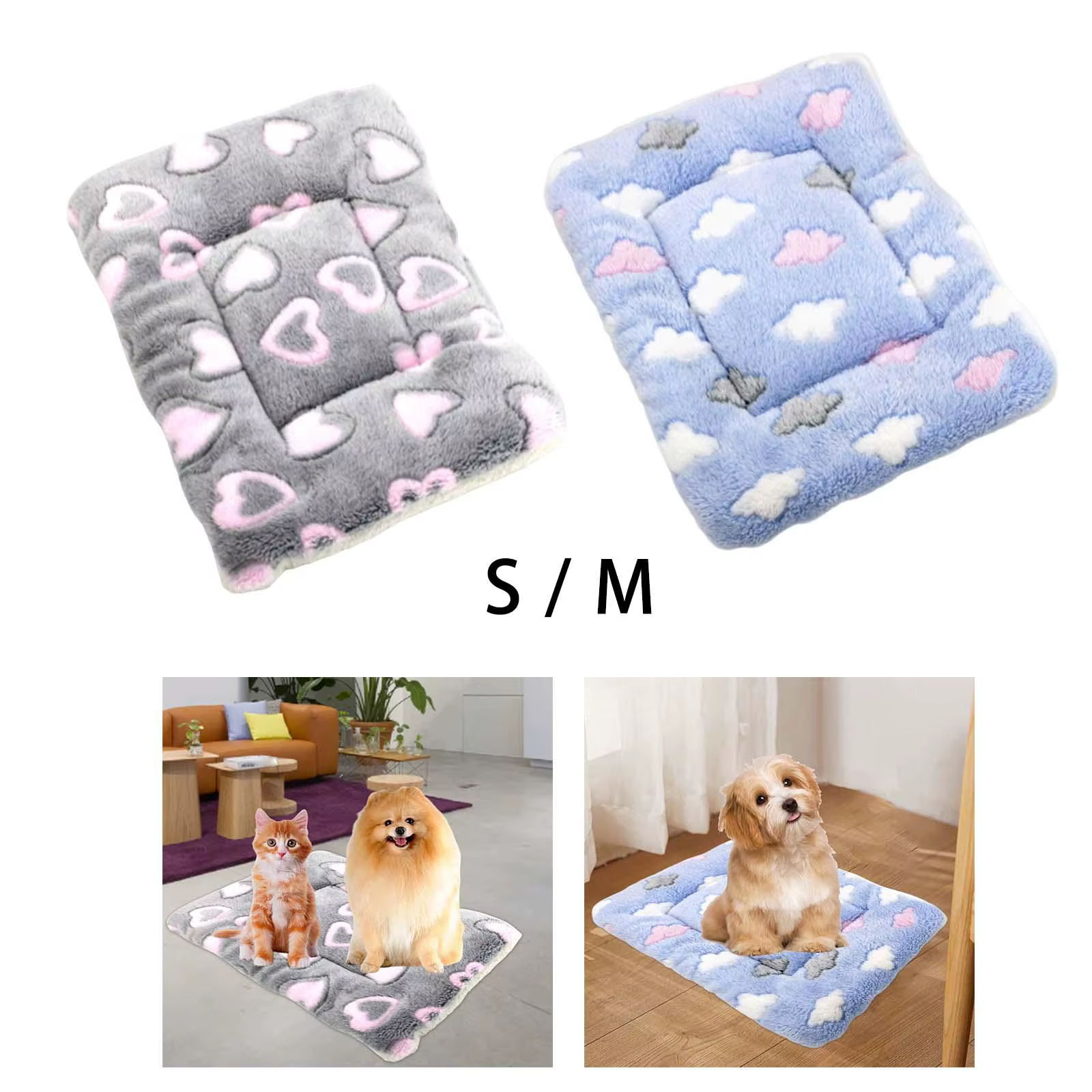 Dog Bed Mat Cat Bed Mat, Pet Bed Mat, Heated Fleece Blanket, Pet Mat — image 2