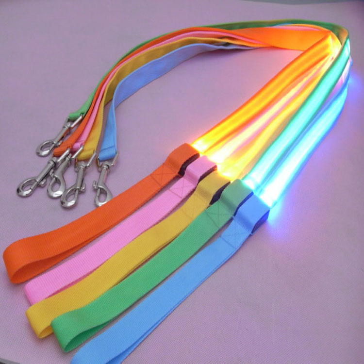 Pet Leash LED Light-Emitting Dog Leash 120CM Length 6 Colors — image 1