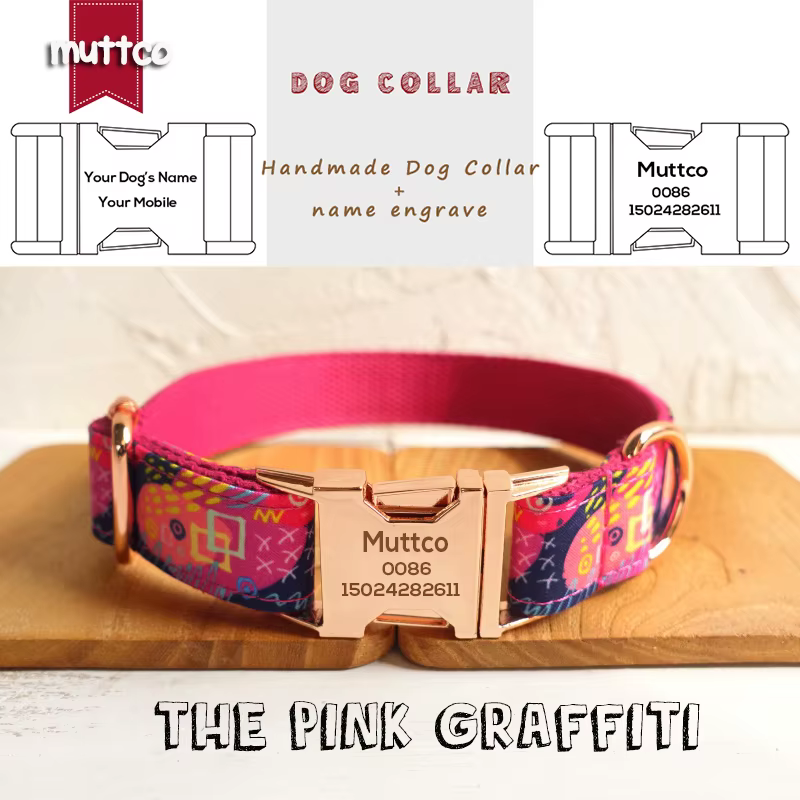 MUTTCO Collar de perro grabado por láser — imagen 1