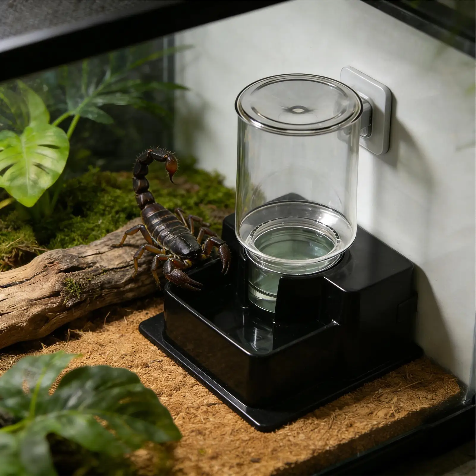 Contenedor Automático de Agua para Reptiles con Alimentador y Decoración - Solución de Hidratación Completa — imagen 1