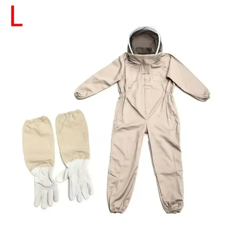 1 Set of Professional Ventilated Full - Body Beekeeping Suit with Gloves — image 2