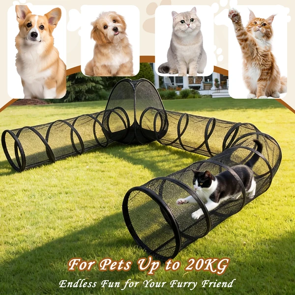 Recintos para Gatos al Aire Libre, Tiendas Portátiles para Gatos Afuera, Jaulas Libres de Cárcel para Gatos en el Exterior, Recinto para Mascotas al Aire Libre con Túneles para Gatos y Pequeños Animales — imagen 2