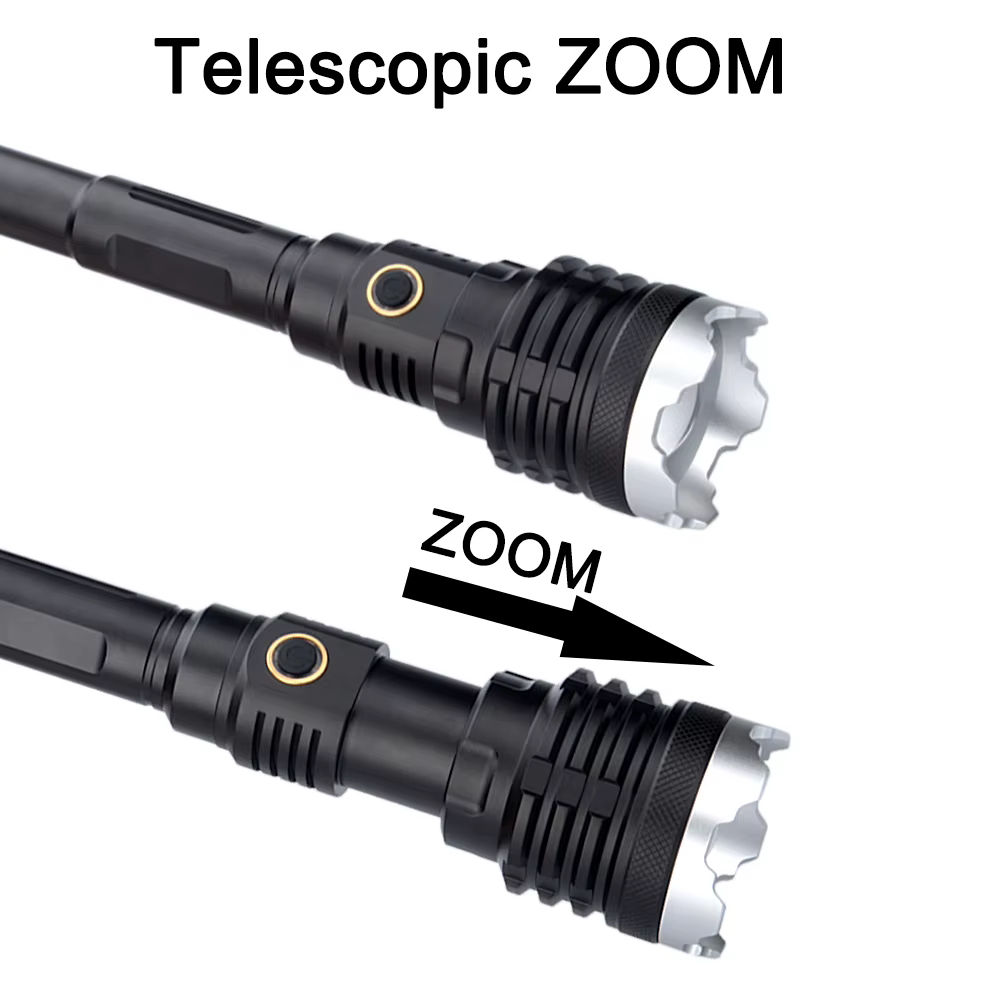 XHP160 16-Core Powerful Flashlight Torch USB Rechargeable Tactical Hunting Flashlight 21700 Zoom Lamp LED Flash Light Zoomable — image 2