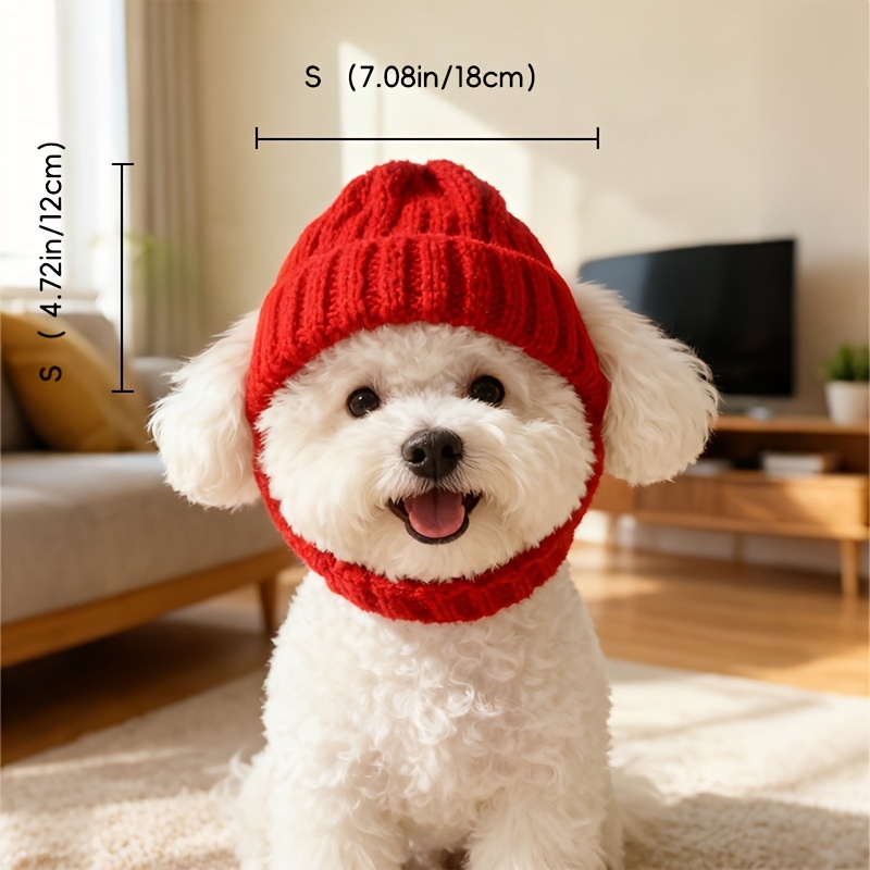 Gorro de Punto Cálido y Resistente al Viento para Perros, Diseño de Halloween, Otoño e Invierno — imagen 5