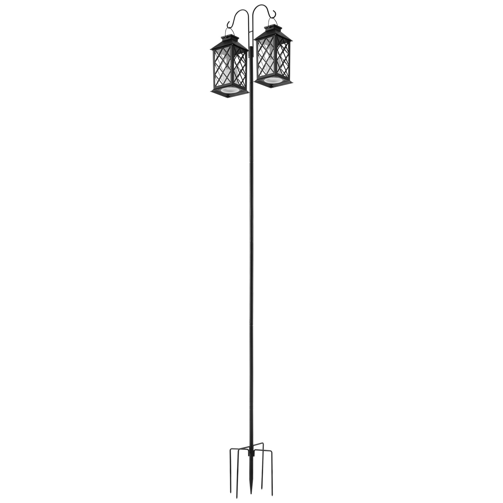 Double Shepherds Hook 8 Pack 92 Inch Heavy Duty Bird Feeder Pole — imagen 1