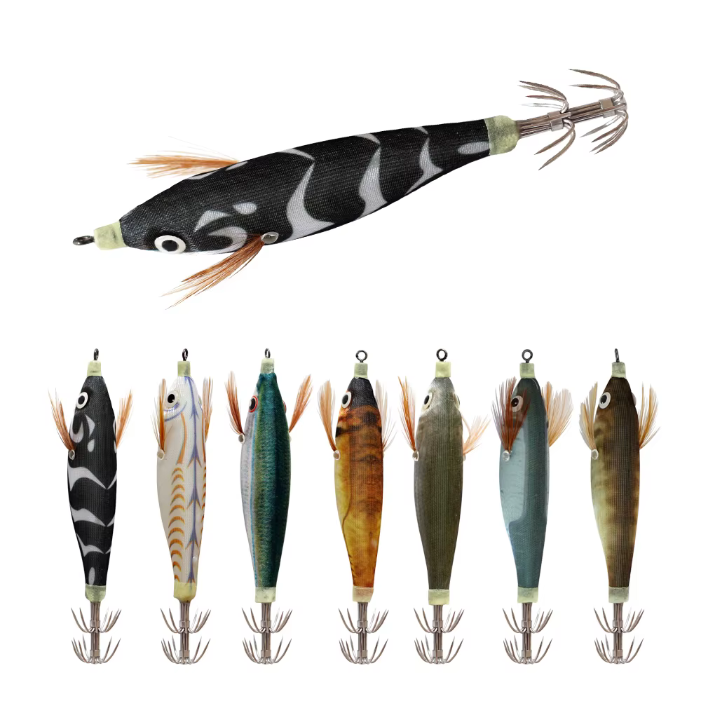 14pc Fishing Lures Kit Horizontal Squid Jig Bait Artificial Luminous Webfoot Octopus Egi Lure Wobbler Cuttlefish Hook Sea Tackle — image 6