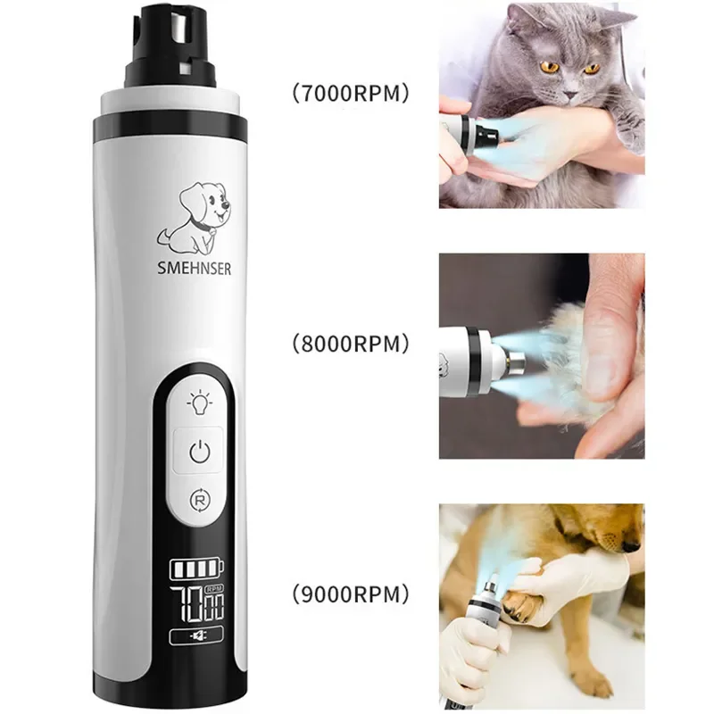 Electric Dogs Nail Polisher Wheel Replacement Grinding Head Pet Nail Grinder Head Trimmer Clipper Pet Paws Grooming Supplies — image 3
