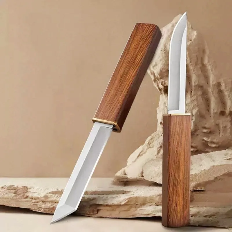 New 2-in-1 High-end Double Edge Knife-Multi-Functional Fruit Knife Steel Ultra Sharp Portable Small Knife for Fruit & Cooking — image 2