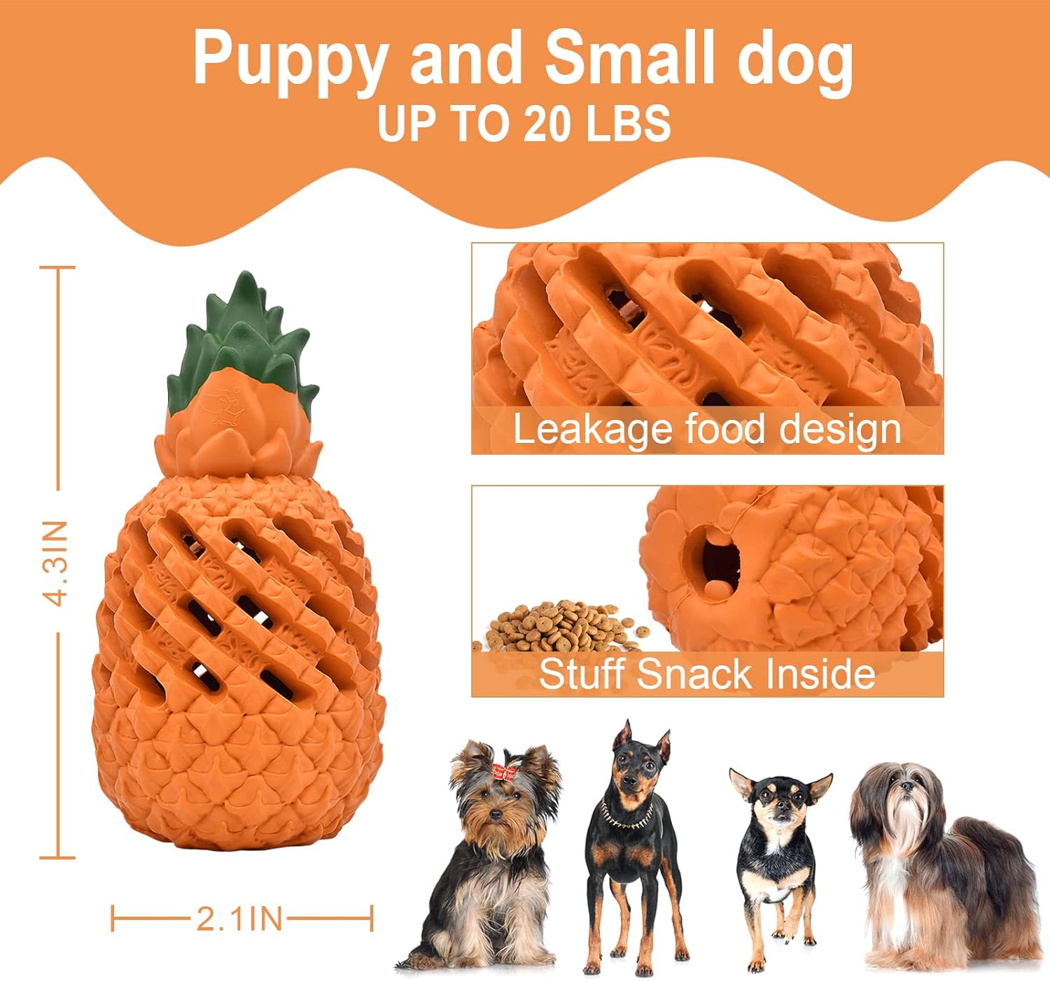 Dog Toys For Dogs Pineapple Dog Chew Toys For Aggressive Chewers Indestructible Dog Toys For Aggressive Chewers Dog Toys For Aggressive Chewers — image 9