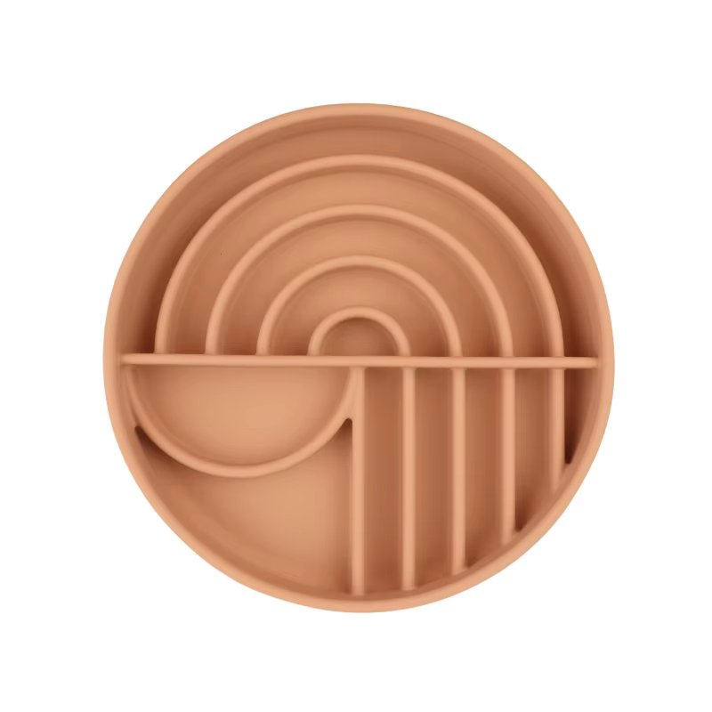 Dog Cat Pet Slow Food Bowl Cat Anti-Knockover Anti-Slip Food Bowl Puppy Anti-choking Silicone Feeder Toy Food Plate Pet supplies — image 6