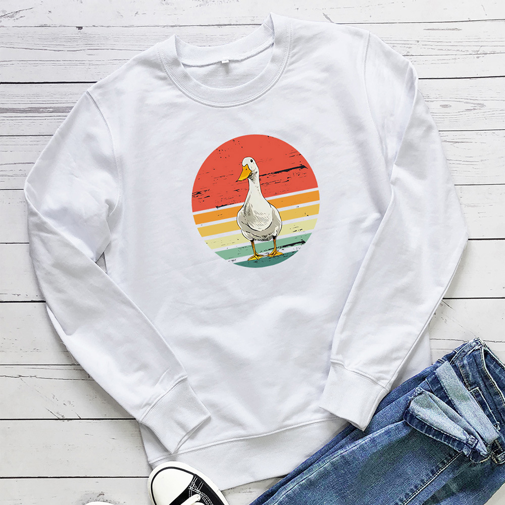 Cute duck print pattern hoodie — image 3