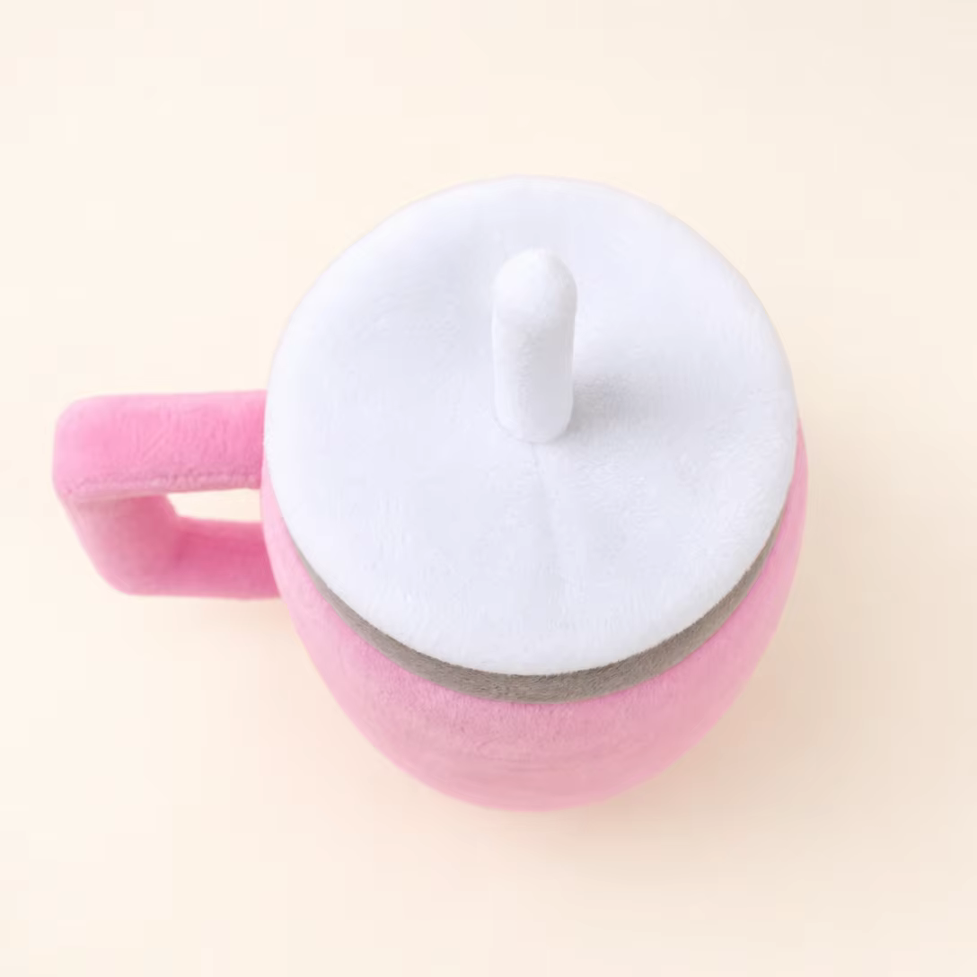 Muñeca de Peluche Rosa con Forma de Vaso para Mascotas, Juguetes Adorables para Perros Diarios — imagen 3