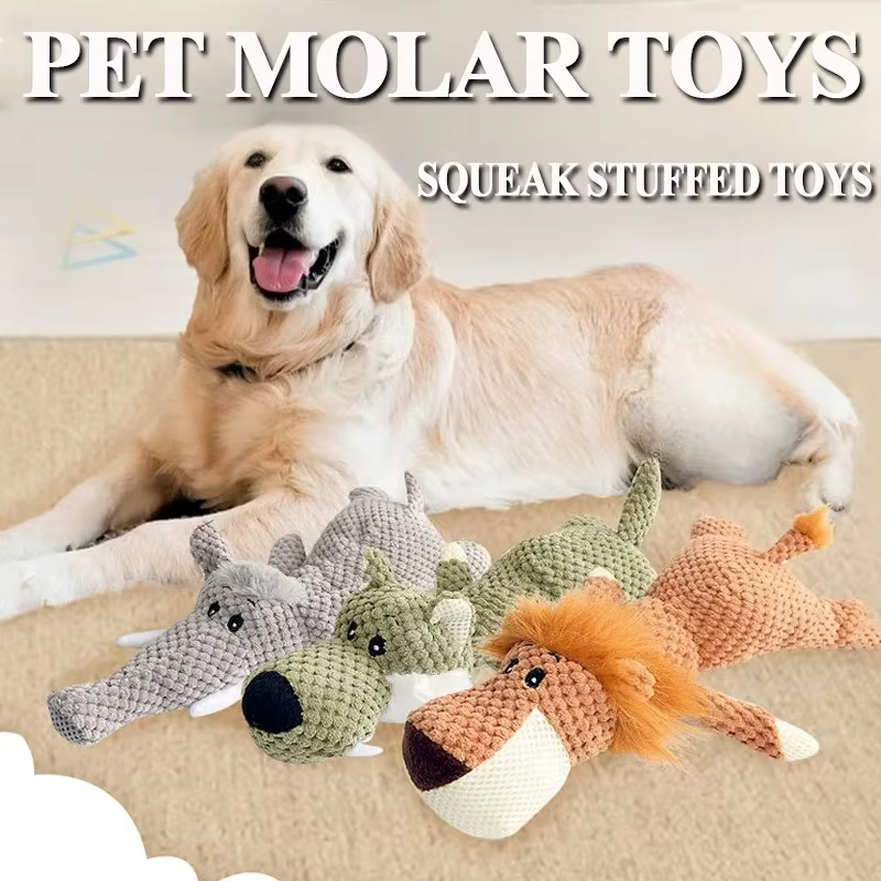 Juguetes para Perros Grandes: Plushies con Sonido y Textura de Piña Seguros para Masticar — imagen 1