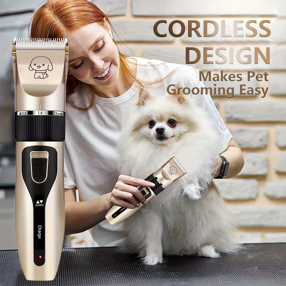 USB Rechargeable Electric Pet Grooming Kit Cordless Trimmer Professional Shaver Tool Set for Dogs & Cats Dog Grooming Essentials — image 1
