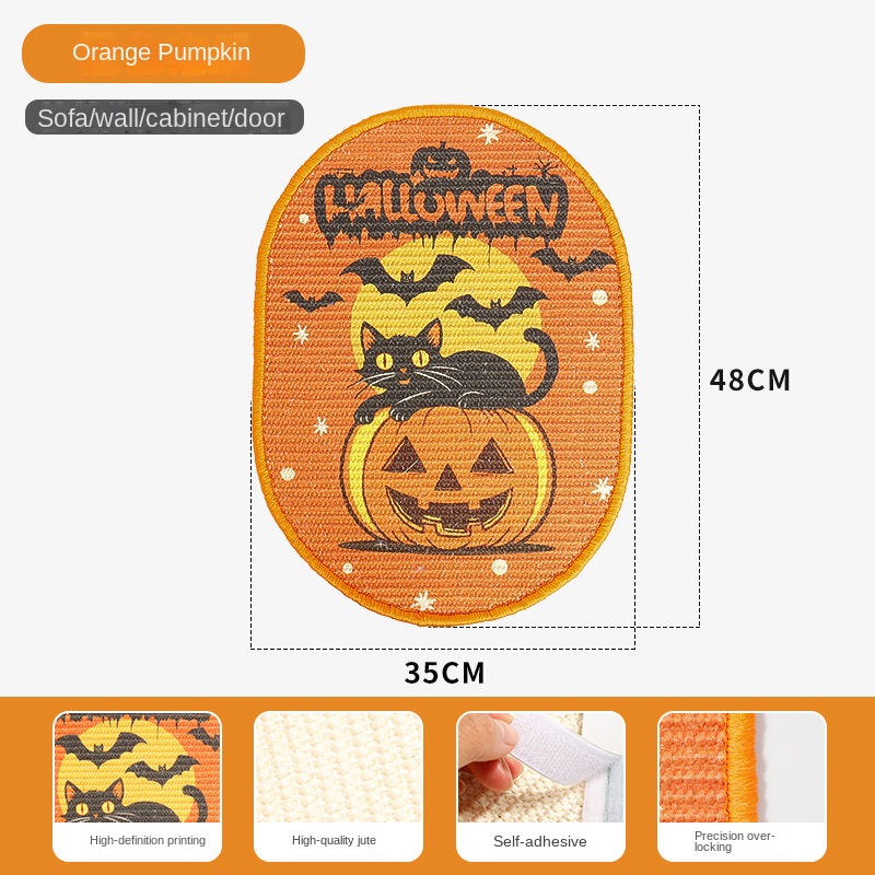 Gato de Navidad y Halloween con Árbol de Pascua Cartoñizo Tablero de Rasguño Duradero Fijo para Pared Sisal Rasgador para Gatos — imagen 12