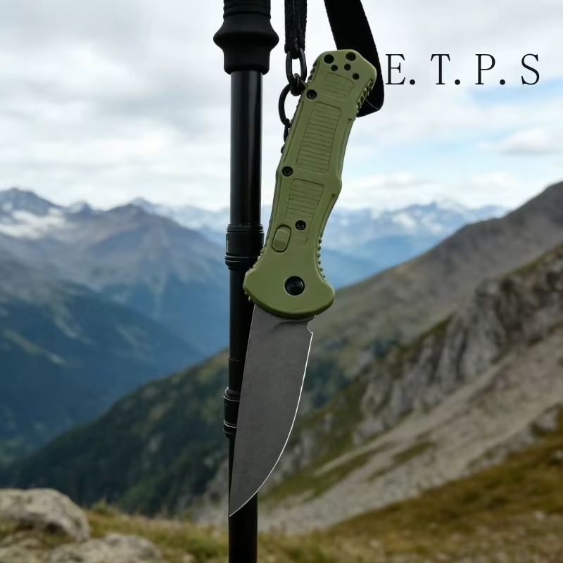 BM 9070 Folding Pocket Knife Drop Point Plain Blade Grivory Handle Hunting Camping Outdoor Multitool Knives — image 2