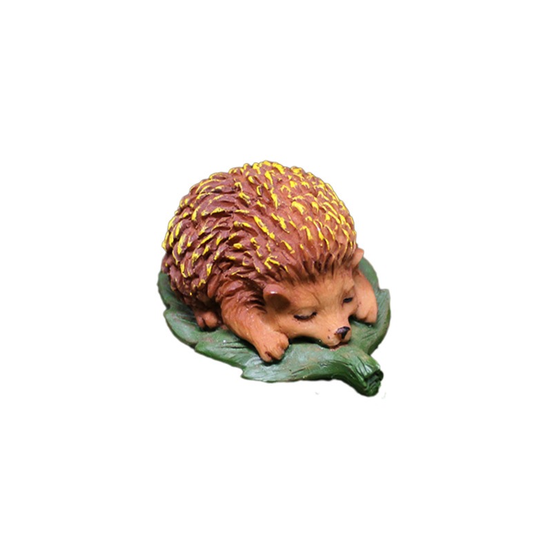 Decoraciones de erizo pequeño en miniatura con jardín de paisaje micro y resina — imagen 1