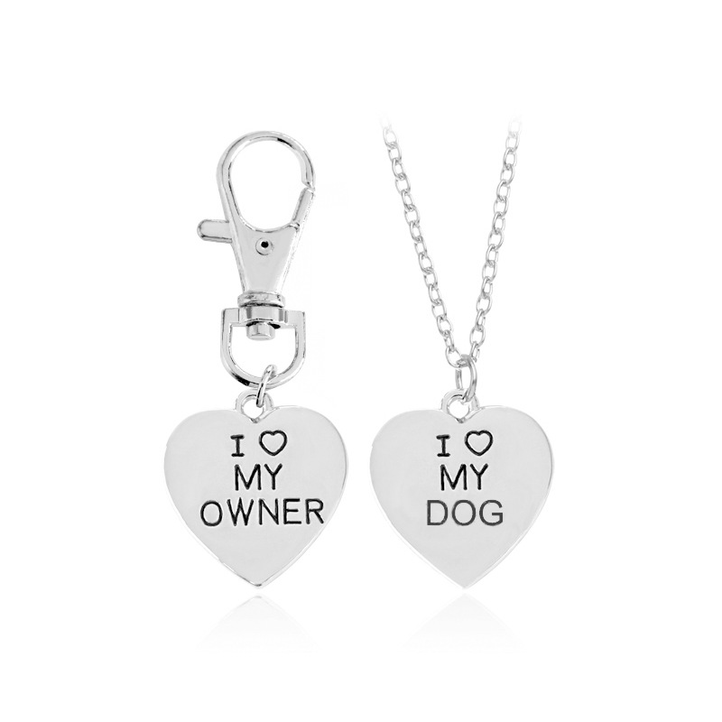 Love My OwnerI love My Dog Pet Dog Bone Necklace — image 2