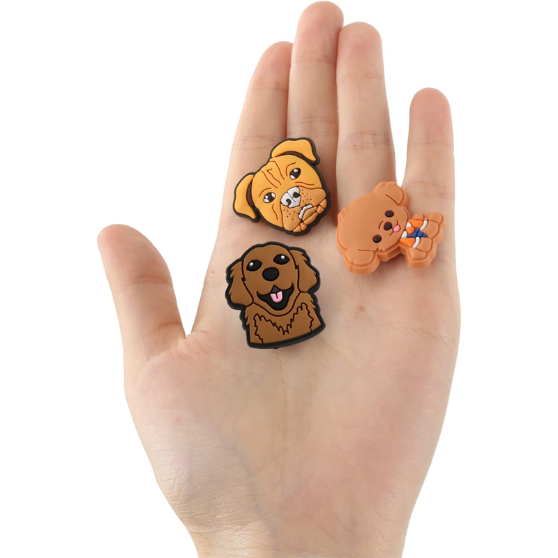 25 Piezas de Accesorios Decorativos para Zuecos, Serie de Animales y Perros de Dibujos Animados, Flores y Hebillas, Decoración Tierna para Zapatos de Jardín — imagen 7