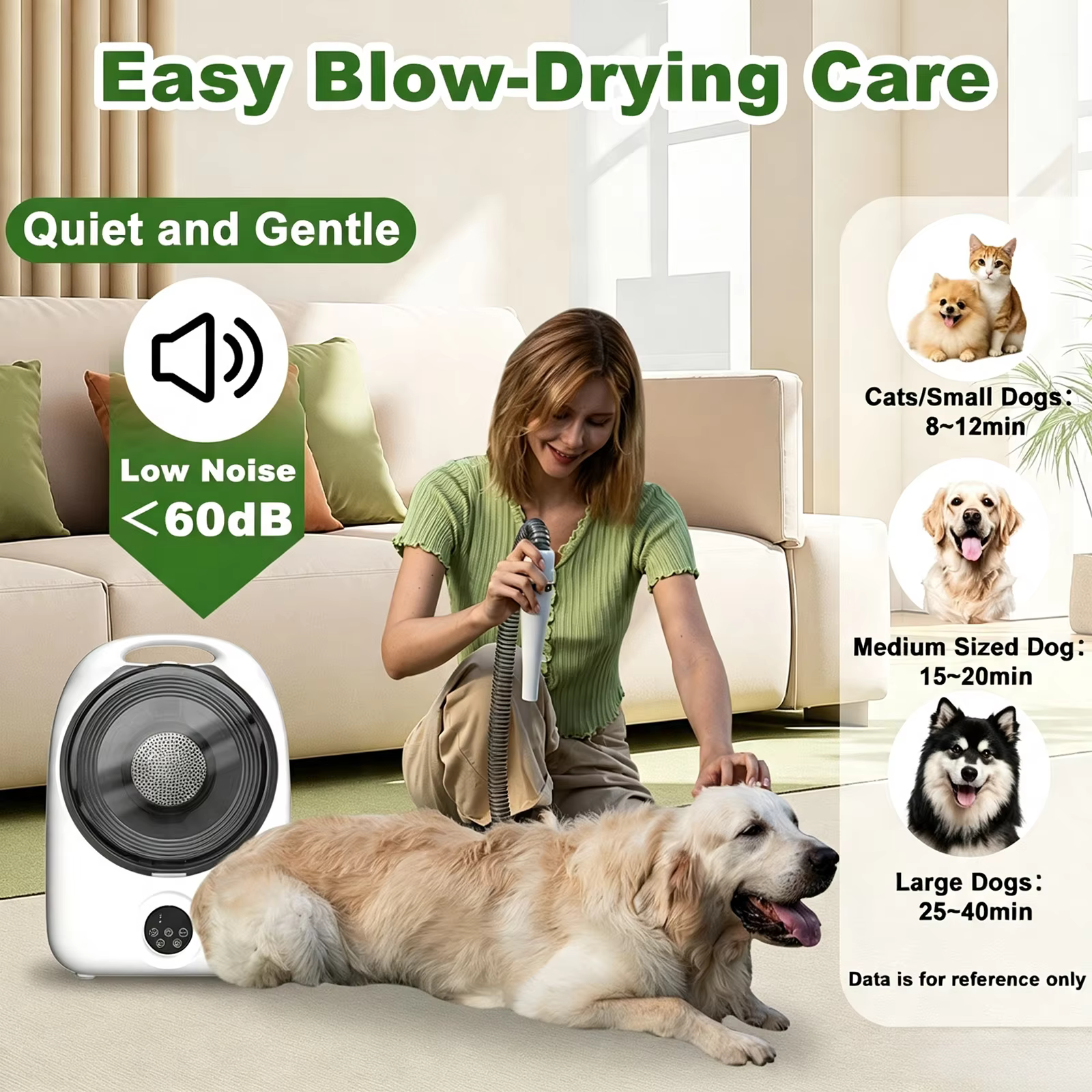 5-in-1 Pet Grooming Kit Professional Dog Hair Clipper Vacuum Dryer Low Noise Pet Grooming Trimmer Set with Multi Tools Professional Pet Grooming Vacuum Kit for Dogs Cats Hair Shedding Cleaning — image 4