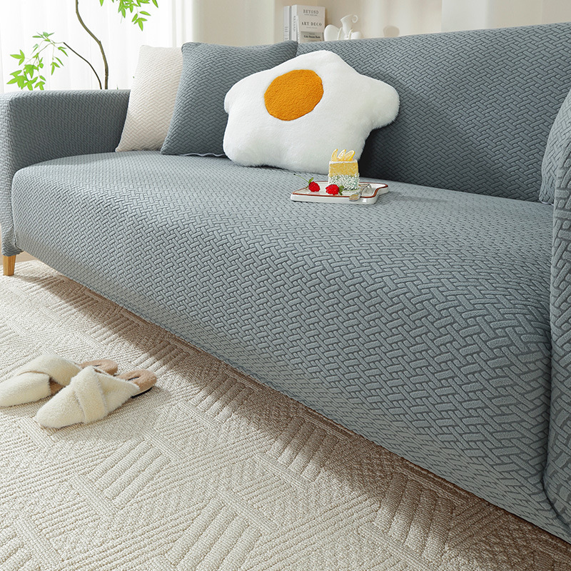 Red anti cat scratch elastic sofa cover all inclusive universal set — image 13