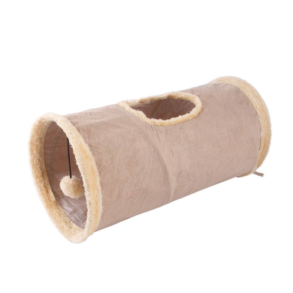 Suministros para mascotas, túneles de gato plegables, canales de gato en cuero, contenedores de juguetes para gatos con perforadora — imagen 5