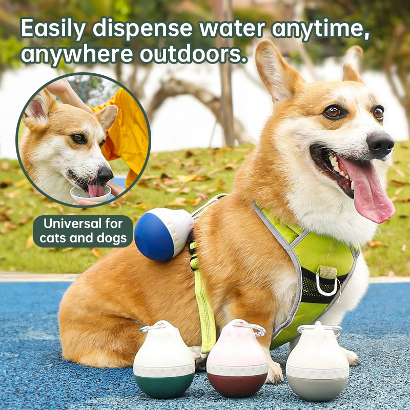 Portable Dog Water Dispenser with Bowl - Tear-Drop Design Lightweight Pet Water Bottle for Travel, Hiking, Outdoor — image 10